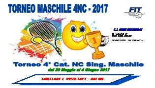 BERIV MULTISPORT – TORNEO 4° CAT. NC Sing. Maschile 2017-dal 20/05 al 04/06/2017-CONCLUSIONE